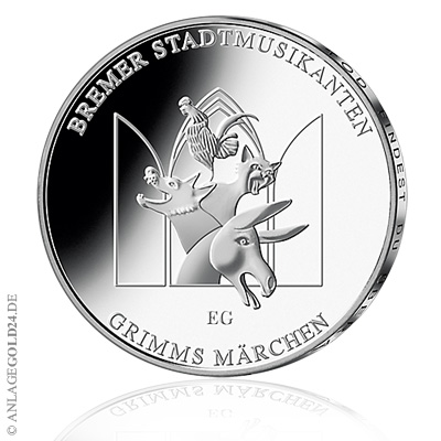 20 Euro Bremer Stadtmusikanten Silbermünze 2017