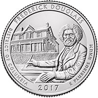 5 oz Silbermünze Frederick Douglass ATB 2017 USA