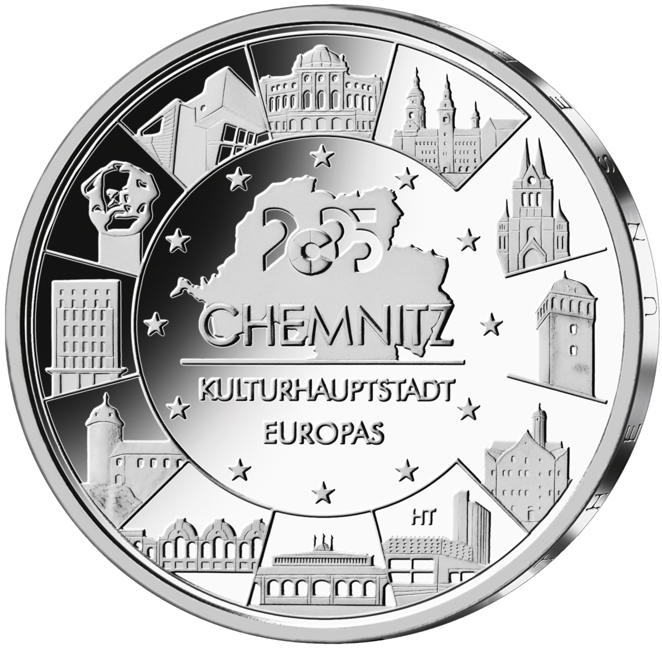 20 Euro Silber Gedenkm nze Chemnitz Kulturhauptstadt Europas 2025 